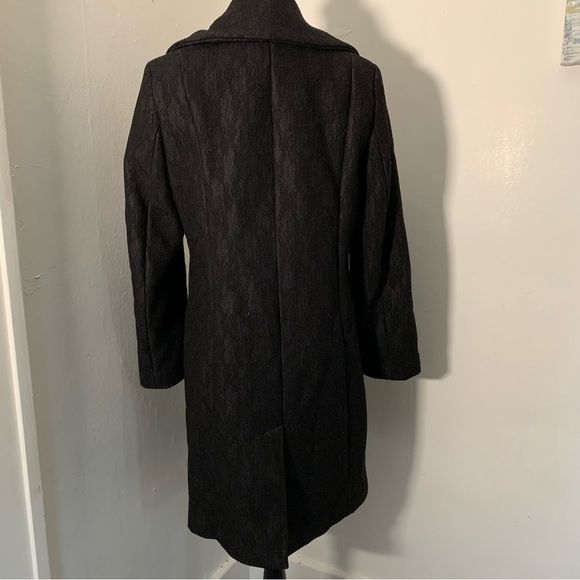 Calvin Klein Long Black Coat - Picture 4 of 8